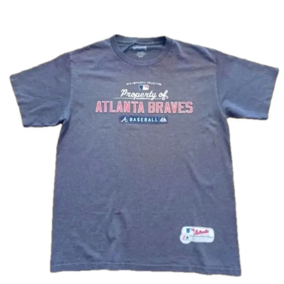 Majestic Atlanta Braves tshirt mens size medium - Picture 1 of 5